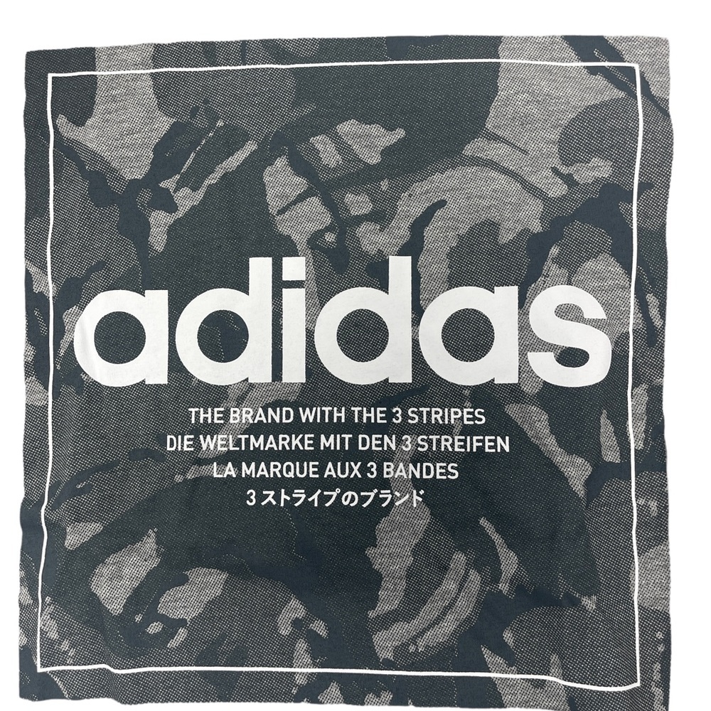 Adidas Men’s Amplifier Tee Shirt Gray Large Cotton Camo Print c12